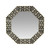 Black & White Octagon Bone Inlay Mirror