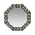Black & White Octagon Bone Inlay Mirror