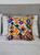 Velvet Ikat Pillow- Saffron& Purple