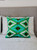 Emerald Oasis Velvet Ikat Pillow