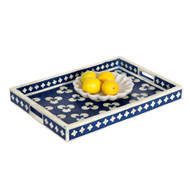 Chintamani Blue Bone Inlay Tray