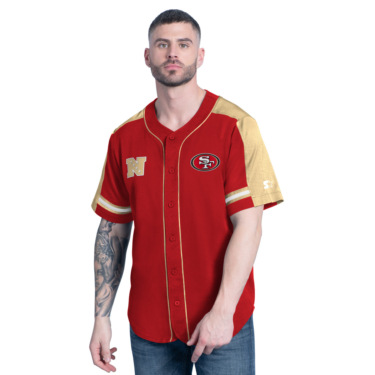 Baseball Shirts Red Button Up Jersey Sports Fever San Francisco