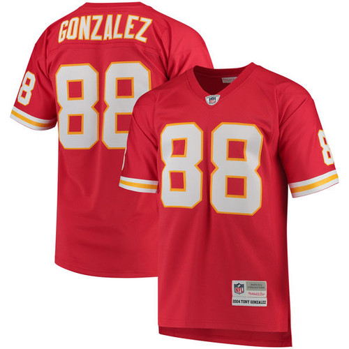 Men's Kansas City Chiefs Tony Gonzalez Mitchell & Ness Red Retired Player Replica Jersey Men's Kansas City Chiefs Tony Gonzalez Mitchell & Ness Red Retired Player Replica Jersey