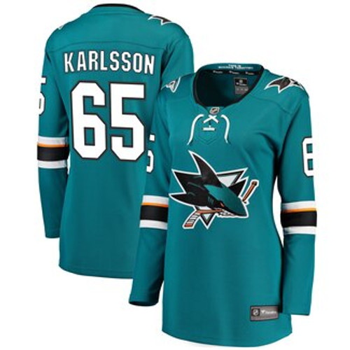 San Jose Sharks Erik Karlsson Women's Home Teal Jersey
