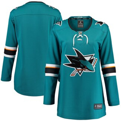 Women's San Jose Sharks Fanatics Branded Teal Breakaway Home Jersey Women's San Jose Sharks Fanatics Branded Teal Breakaway Home Jersey