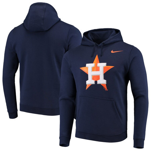 Men's Houston Astros Nike Navy Team Logo Club Pullover Hoodie Men's Houston Astros Nike Navy Team Logo Club Pullover Hoodie