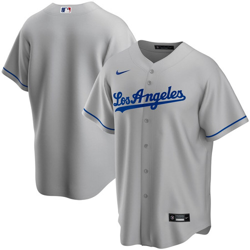 Men's Los Angeles Dodgers Gray Road 2020 Nike Replica Team Jersey
