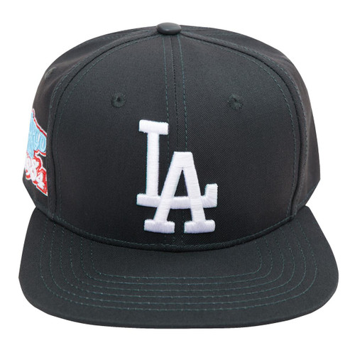 Los Angeles Dodgers Pro Standard Charcoal 1988 World Series Champion Patch Snapback Blue Under Visor