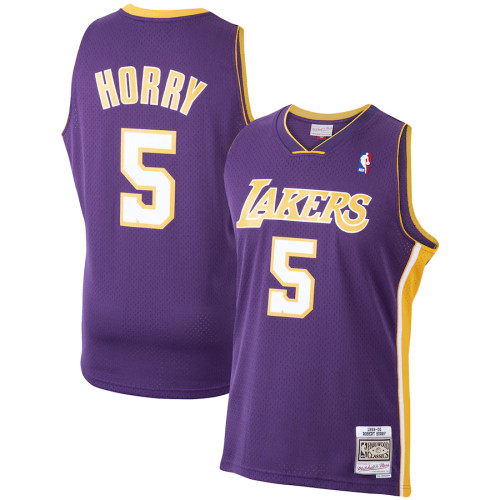 Los Angeles Lakers Robert Horry Mitchell & Ness 1999-00 Purple Hardwood Classics Swingman Jersey