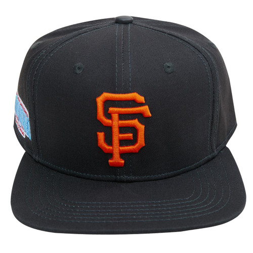 San Francisco Giants Pro Standard Charcoal 2014 World Series Champion Patch Snapback Hat Blue Under Visor