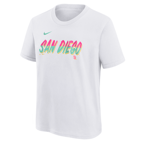 San Diego Padres White City Connect Wordmark T-Shirt