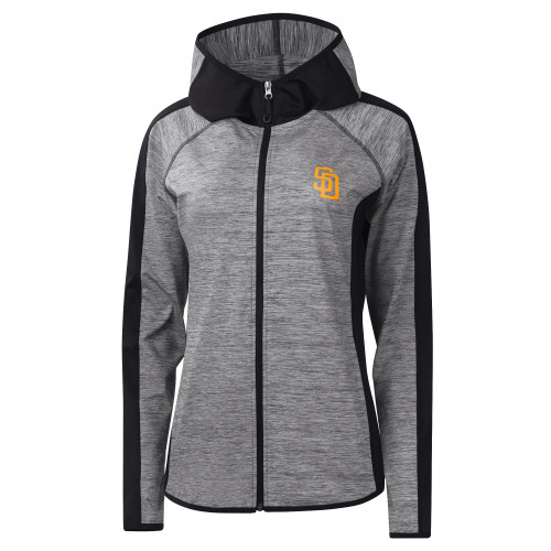 San Diego Padres Womens Full Zip Spandex Jacket GIII Carl Banks