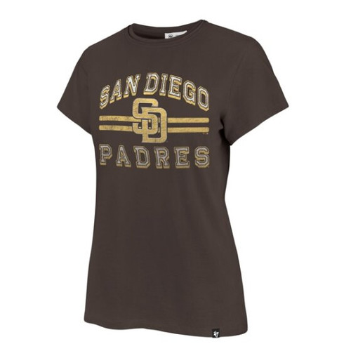 San Diego Padres Womens Brown Bright Eyed Franklin T-Shirt San Diego Padres Womens Brown Bright Eyed Franklin T-Shirt