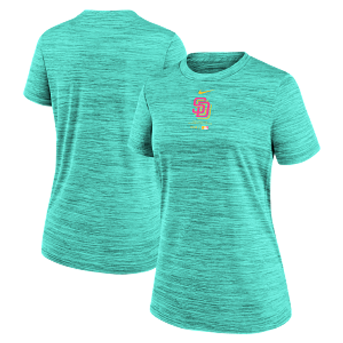 San Diego Padres Women's Short Sleeve City Connect Tee Mint Green Nike