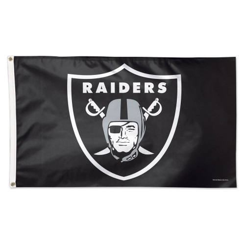Las Vegas Raiders 3' x 5' Primary Logo Single-Sided Flag Black Wincraft
