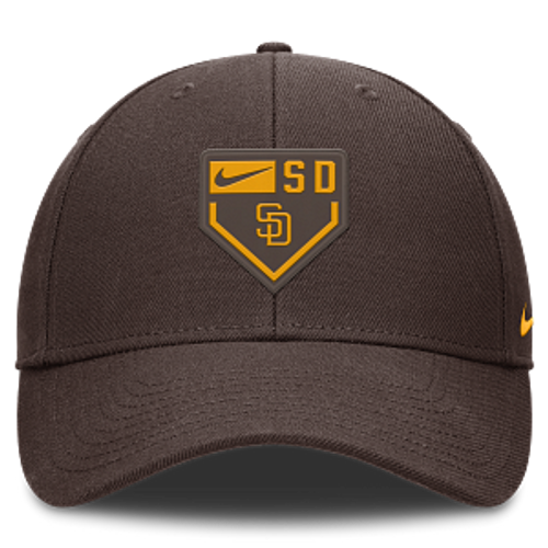 San Diego Padres Brown Nike Adjustable Hat with Diamond Home Plate Patch Size M/L 