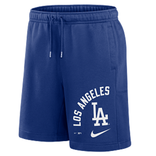 Los Angeles Dodgers Mens Royal Blue Nike Arched Kicker Fleece Shorts