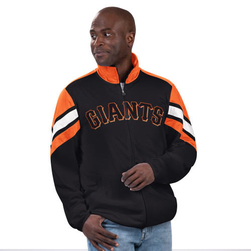 San Francisco 49ers Men's Zip Up Track Jacket Black GIII Carl Banks San Francisco 49ers Men's Zip Up Track Jacket Black GIII Carl Banks
