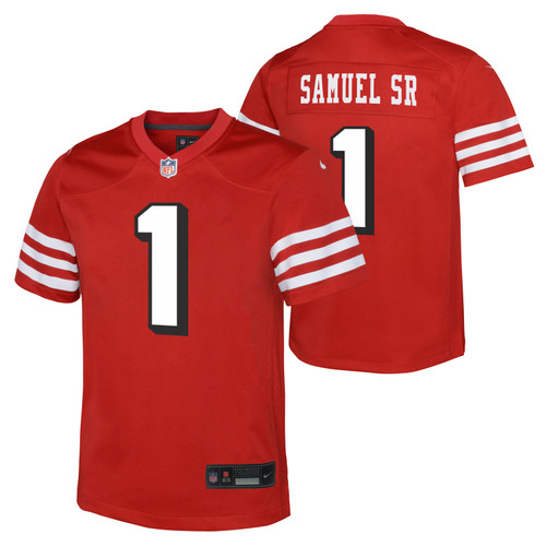 San Francisco 49ers Youth Red Nike 1994 Alternate Shadow Stitch Deebo Samuel SR #01 Players Jersey