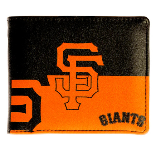 San Francisco Giants Brown and Orange Bifold Wallet with Team Logo by Little Earth Productions 