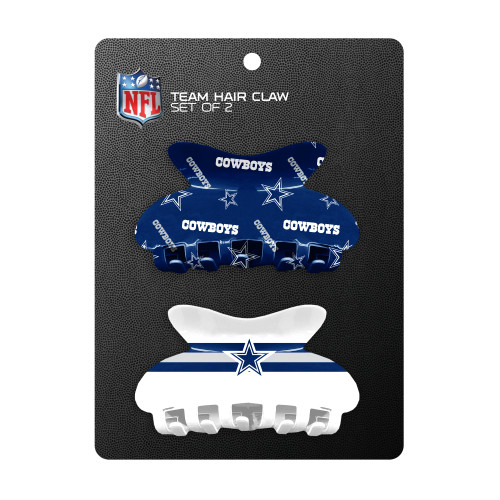 Dallas Cowboys Blue and White Two Pack Hair Clips by Little Earth Productions 