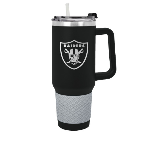 Las Vegas Raiders Black 40 oz Colossus Travel Mug with Team Logo by Great American Products 