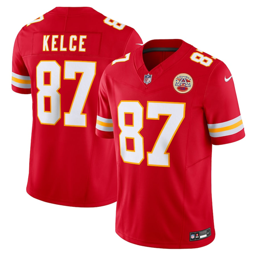 Men's Travis Kelce Kansas City Chiefs Nike Red Vapor F.U.S.E. Limited Jersey