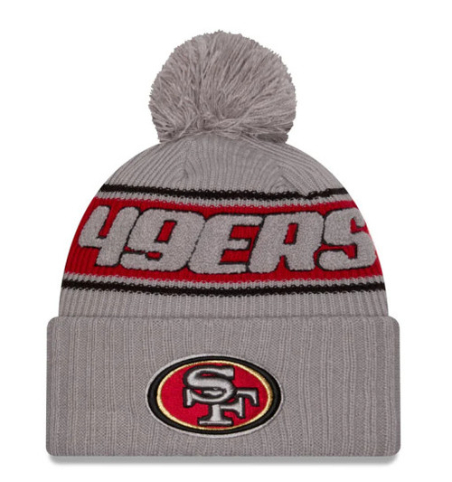 Men's San Francisco 49ers New Era 2024 Sideline Sport Knit in Grey