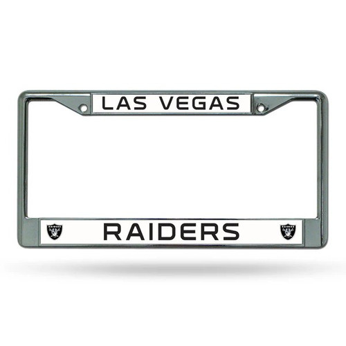 Las Vegas Raiders Chrome Auto Plate Frame By Rico