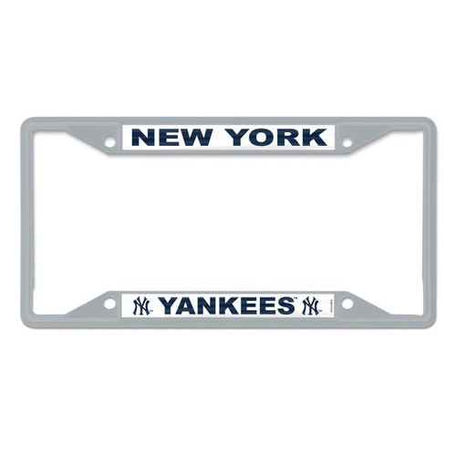  New York Yankees Inlaid Chrome License Plate Frame with Glossy Letters by Wincraft