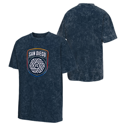San Diego Football Club Youth Tee Basic Logo Washed Navy Outerstuff