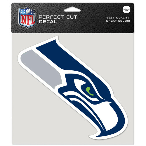 Seattle Seahawks Blue and Grey 8x8 Perfect Cut Decal by Wincraft 