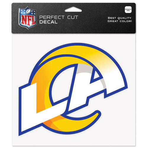 Los Angeles Rams Blue and Gold 8x8 Perfect Cut Decal by Wincraft