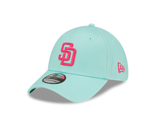 San Diego Padres Mint Green City Connect 39THIRTY Flex Fit Cap with Embroidered Logo on the Front with a Team Wordmark on the Back by New Era