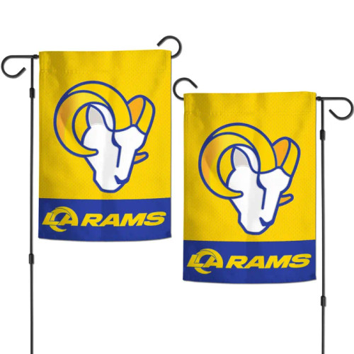  Los Angeles Rams 12x18 Two Sided Garden Flag with Team Logo by Wincraft 