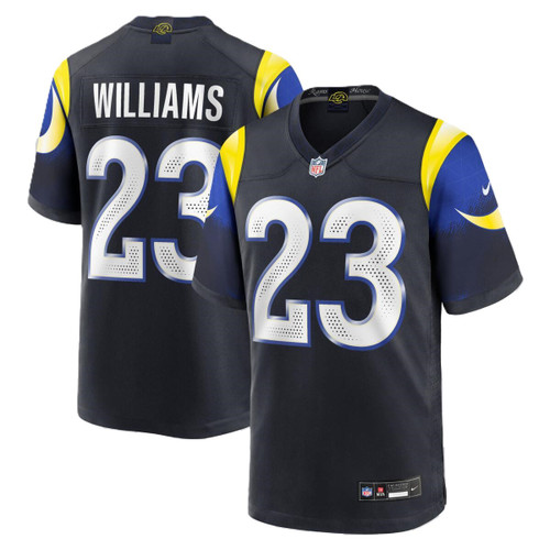 Los Angeles Rams Mens Dark Navy Nike Kyren Williams #23 Rivalry Players Jersey