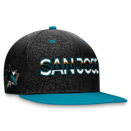 San Jose Sharks Fanatics Authentic Pro Rink Two-Tone Black/Teal Snapback Hat 