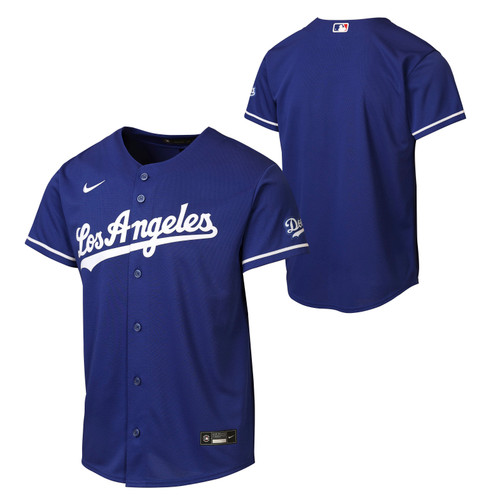 Los Angeles Dodgers Youth Limited Alternate Jersey Blank Royal Blue