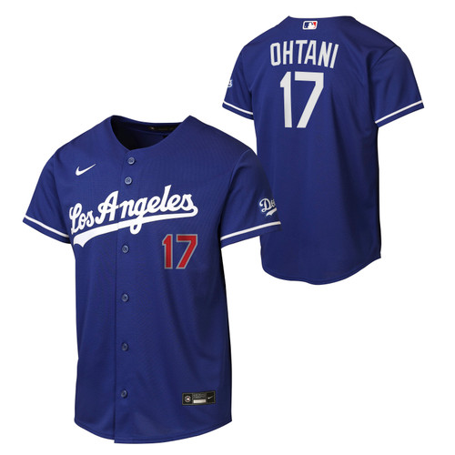 Los Angeles Dodgers Shohei Ohtani # 17 Youth  Limited  Alternative Jersey Royal Blue