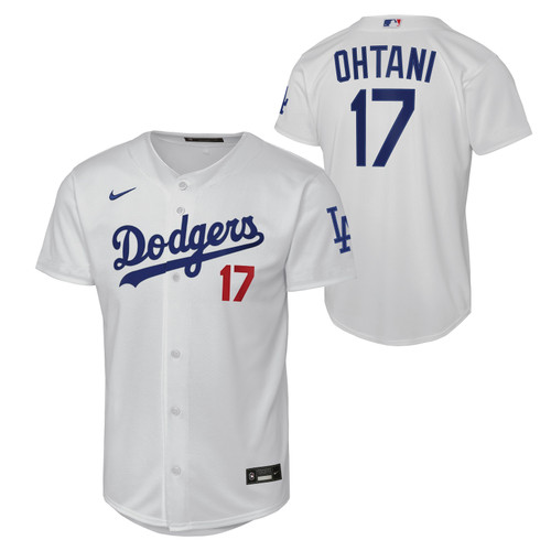 Los Angeles Dodgers Shohei Ohtani # 17 Youth  Limited Home Jersey White