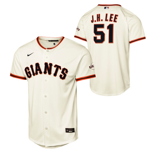 San Francisco Giants Jung Hoo Lee # 51 Youth  Limited Home Jersey Cream White