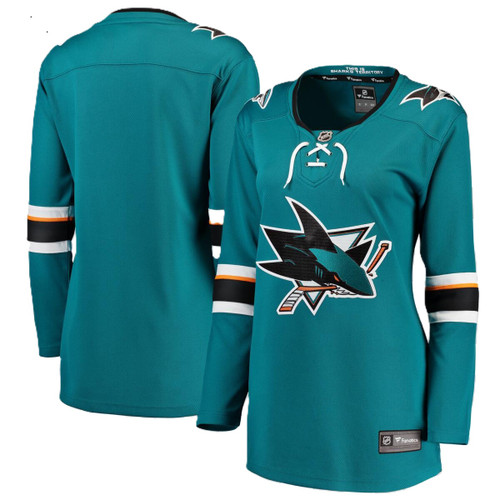San Jose Sharks Womens Home Breakaway Jersey Teal