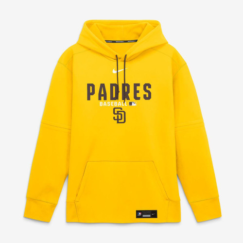 San Diego Padres Mens Hooded Pullover Sweatshirt Gold