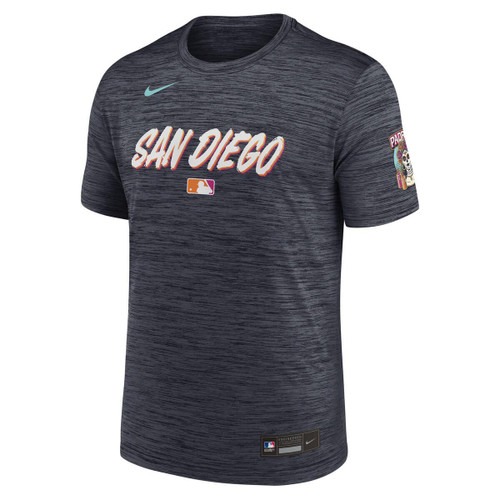 San Diego Padres Mens City Connect Performance Tee Dark Obsidian