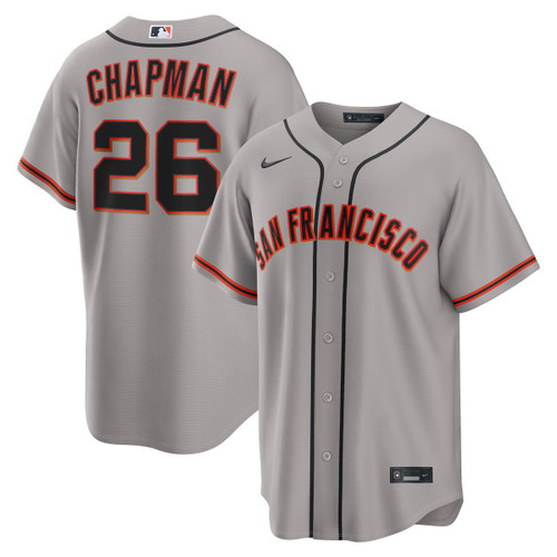 San Francisco Giants Matt Chapman # 26 Road Jersey Grey