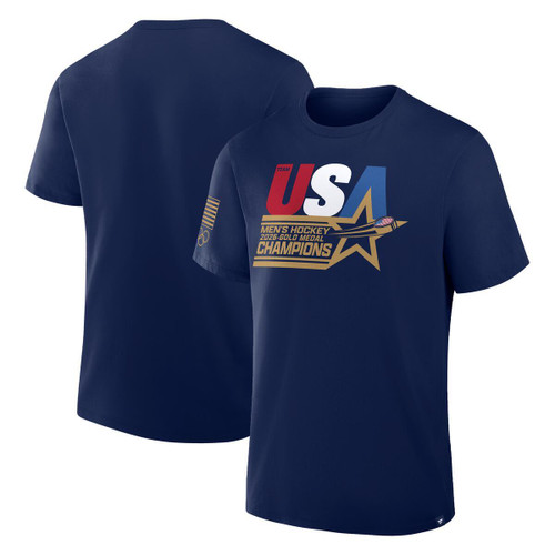 USA Hockey Champions T- Shirt 2026 Blue