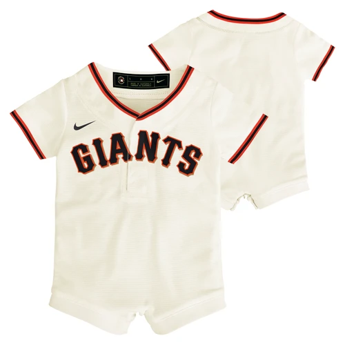 San Francisco Giants Infant Romper Jersey Home Cream Nike