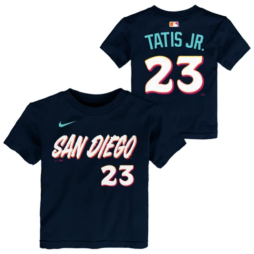 San Diego Padres Fernando Tatis Jr. # 23 Youth Toddler Name And Number Tee City Connect Dark Obsidian Nike