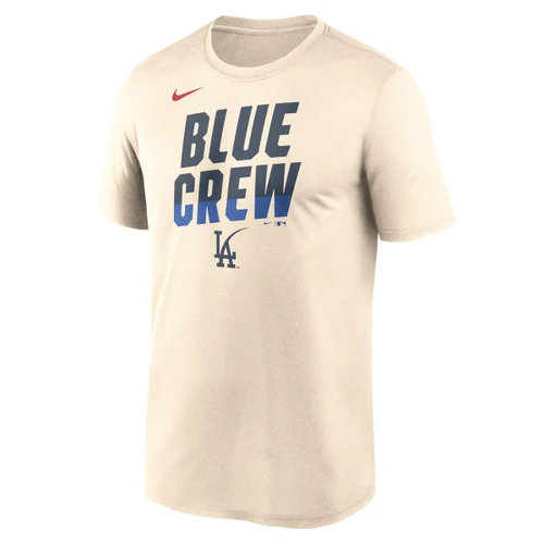 Los Angeles Dodgers Mens City Connect Performance Tee White Nike