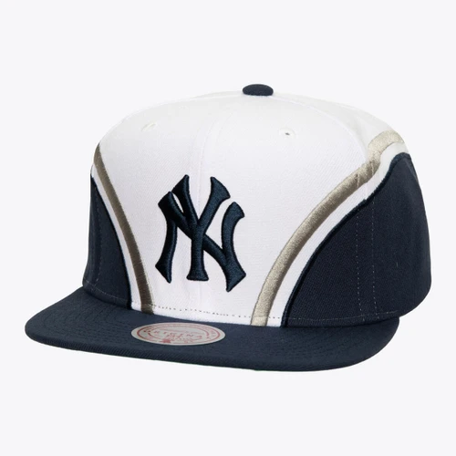 New York Yankees Snapback Hat White Mitchell And Ness